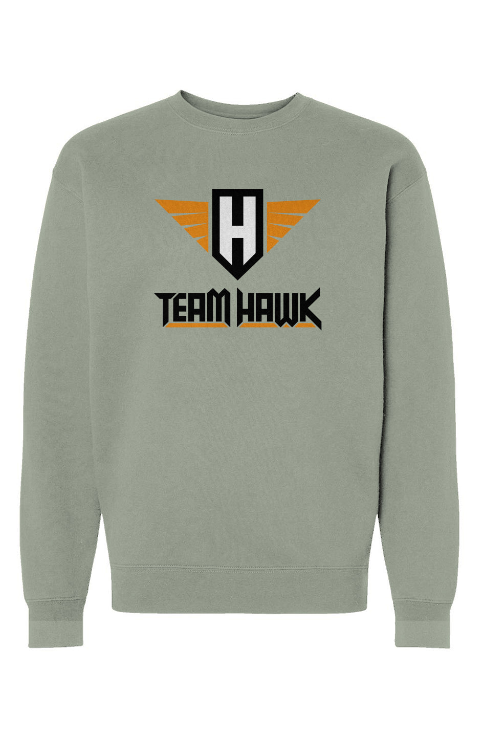 team hawk w/logo - unisex crew neck sweatshirt