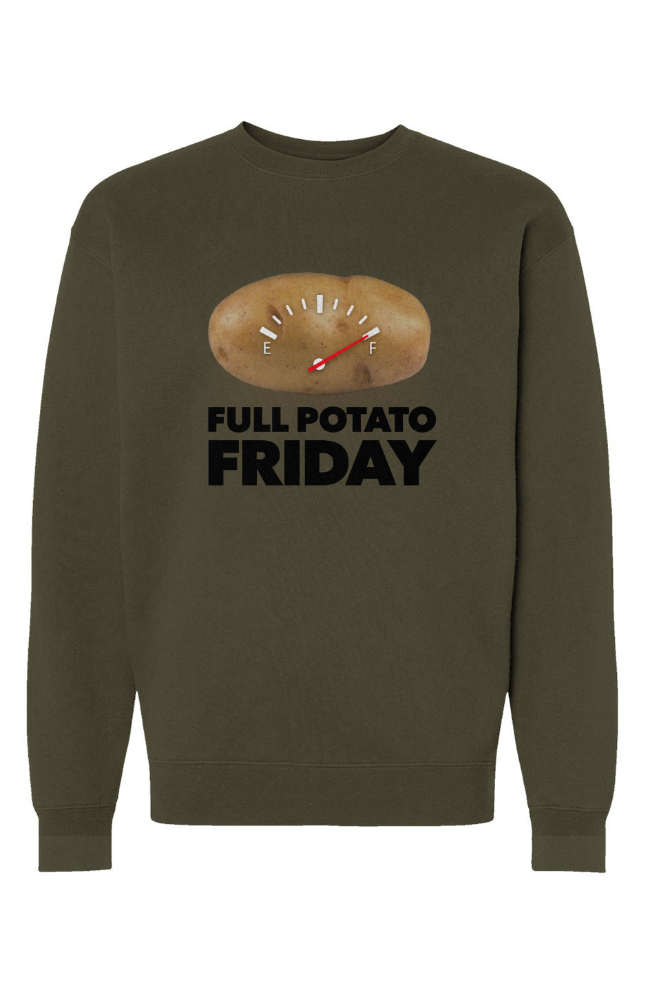 full potato friday - unisex crew neck sweatshirt