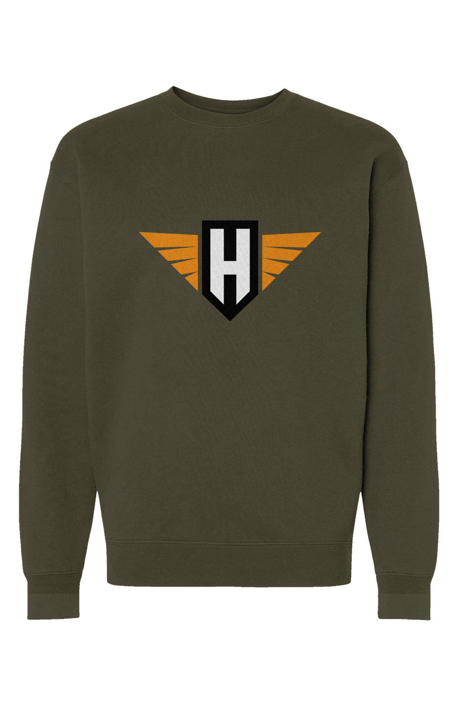 hawk logo - unisex heavyweight crew neck sweatshir