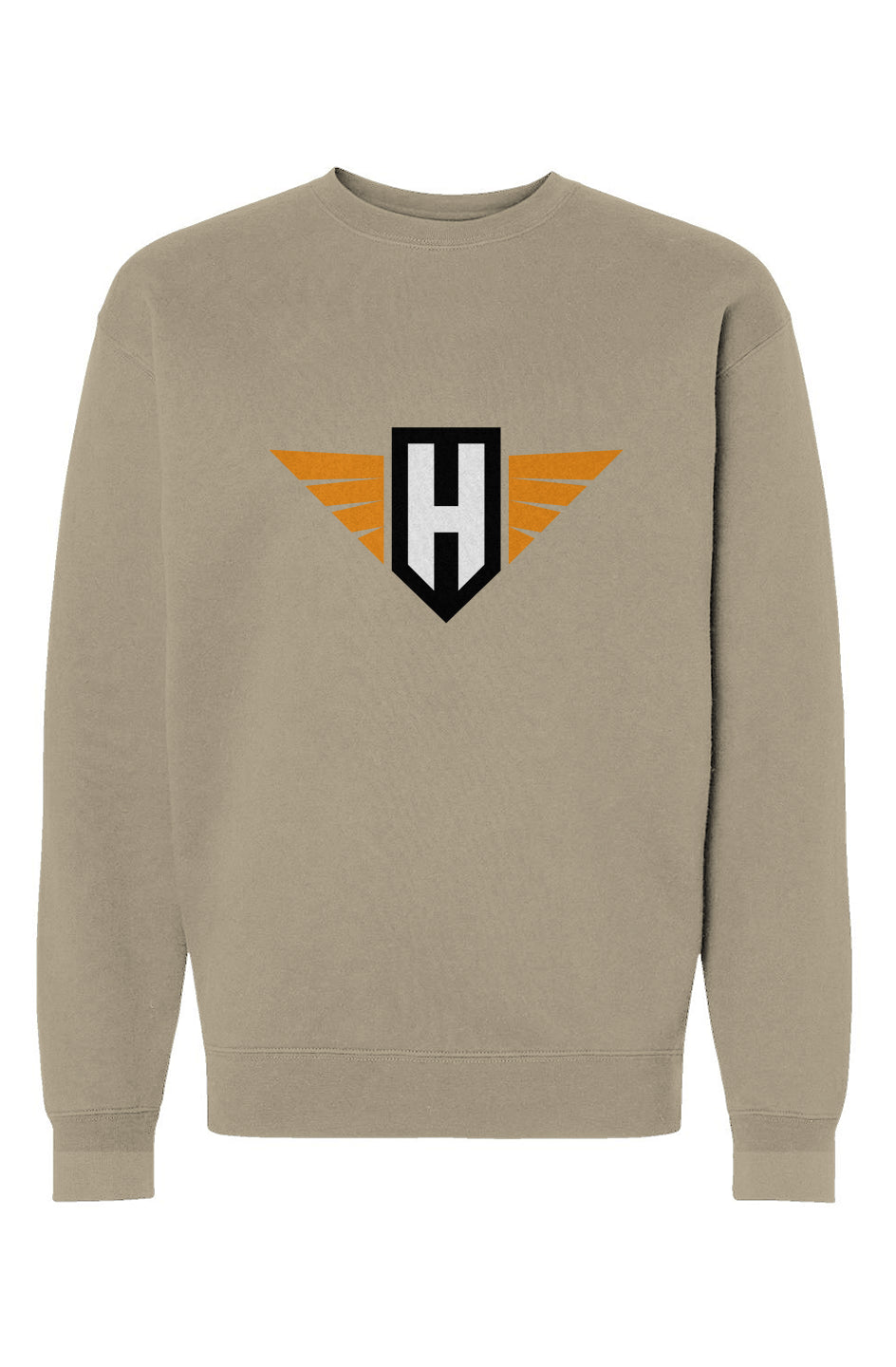 hawk logo - unisex heavyweight crew neck sweatshir