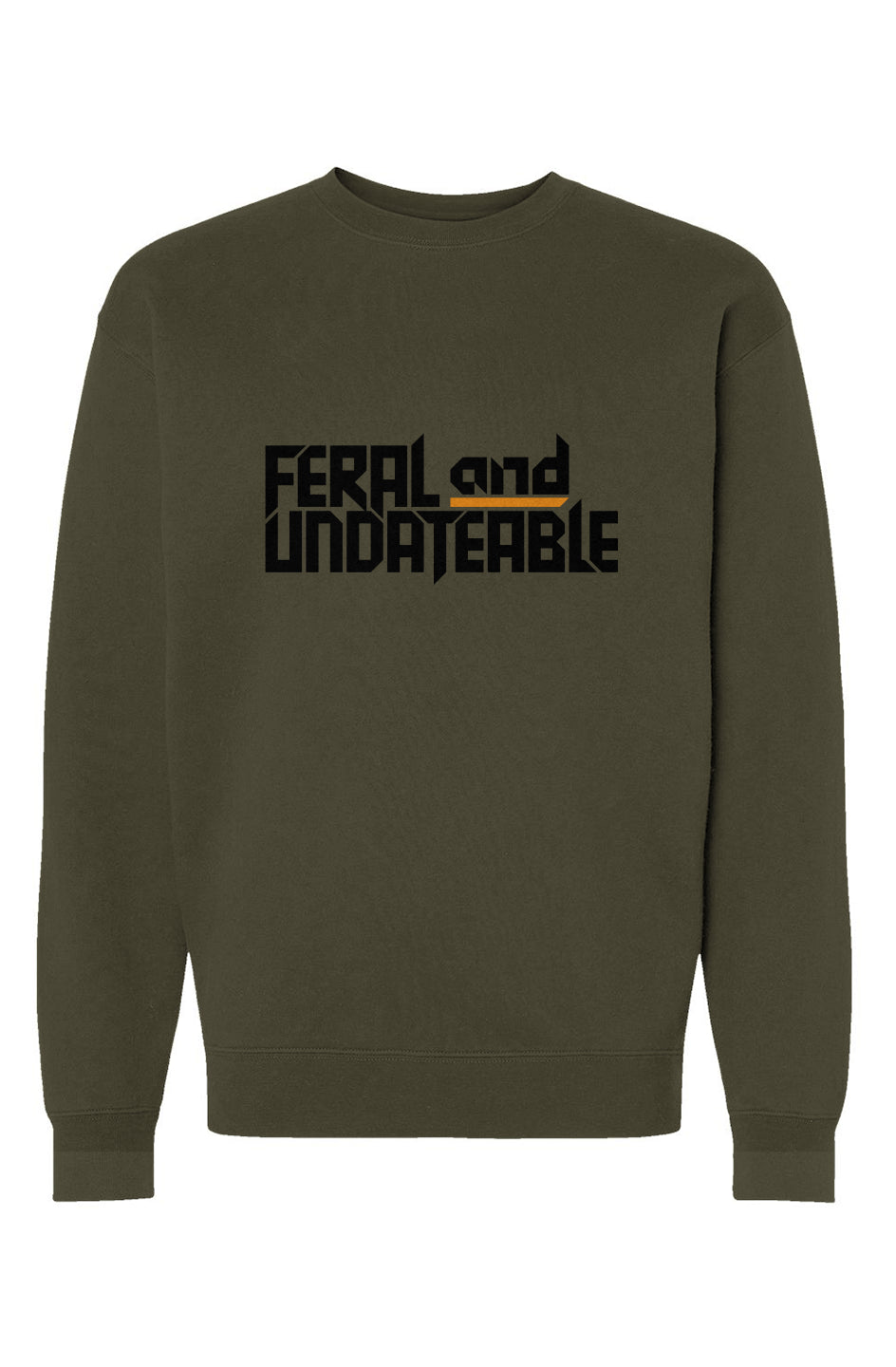 feral & undateable - unisex heavyweight crew neck 