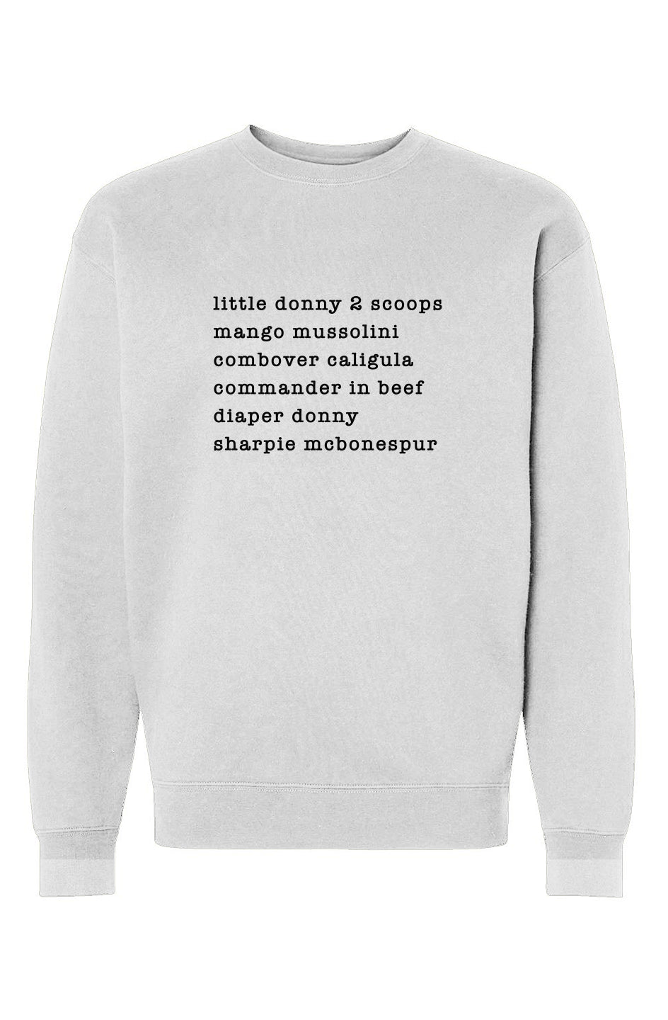 nicknames - unisex heavyweight crew neck sweatshir