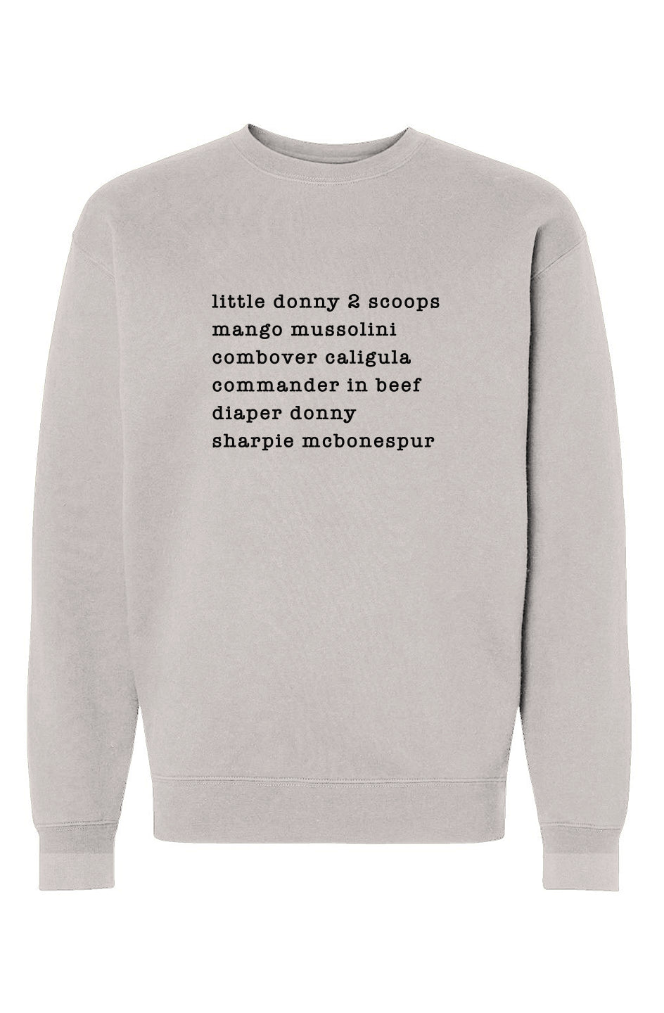 nicknames - unisex heavyweight crew neck sweatshir