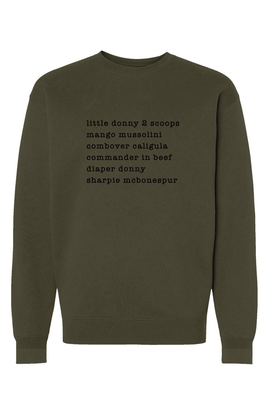 nicknames - unisex heavyweight crew neck sweatshir