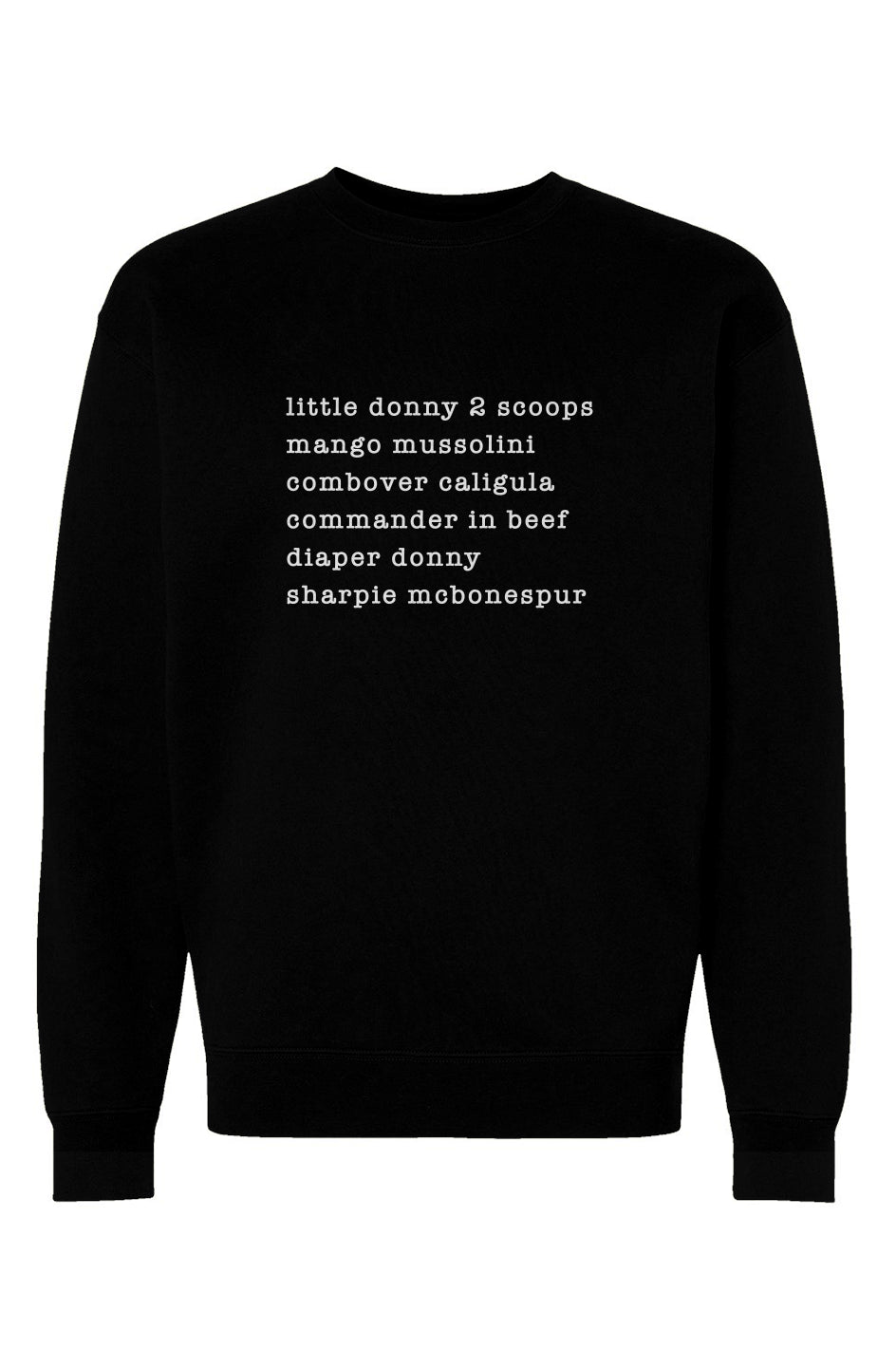 nicknames - unisex heavyweight crew neck sweatshir