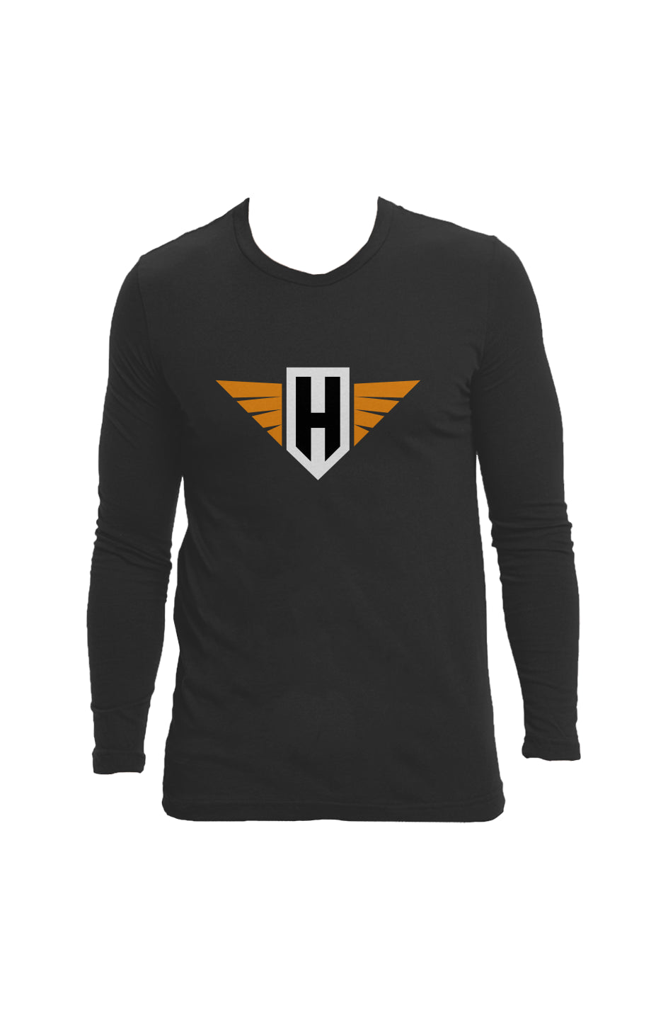 hawk logo - long sleeve crew neck