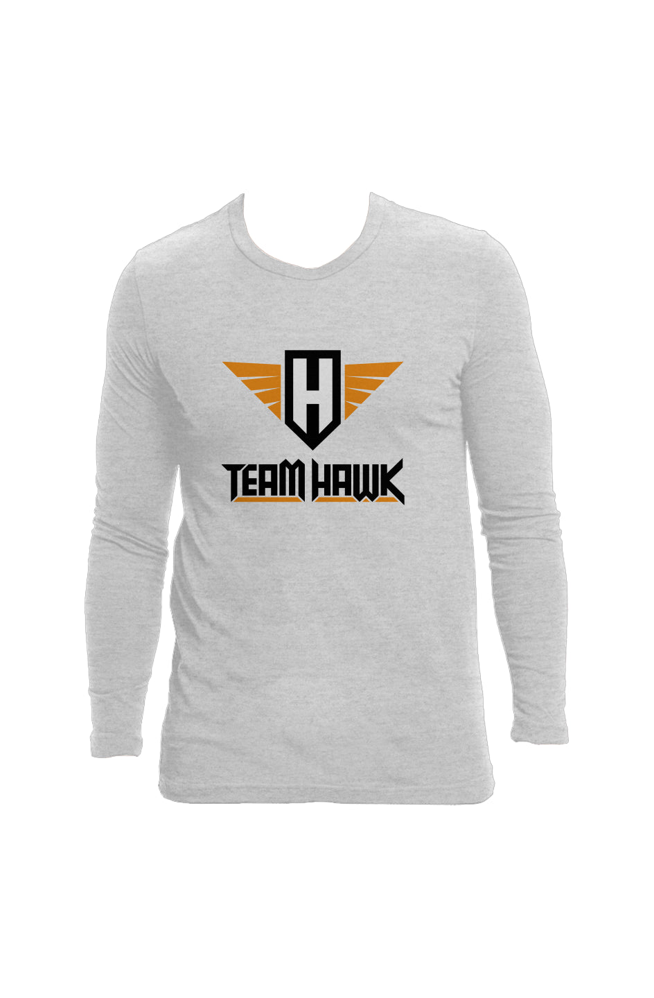 team hawk w/logo - long sleeve crew neck