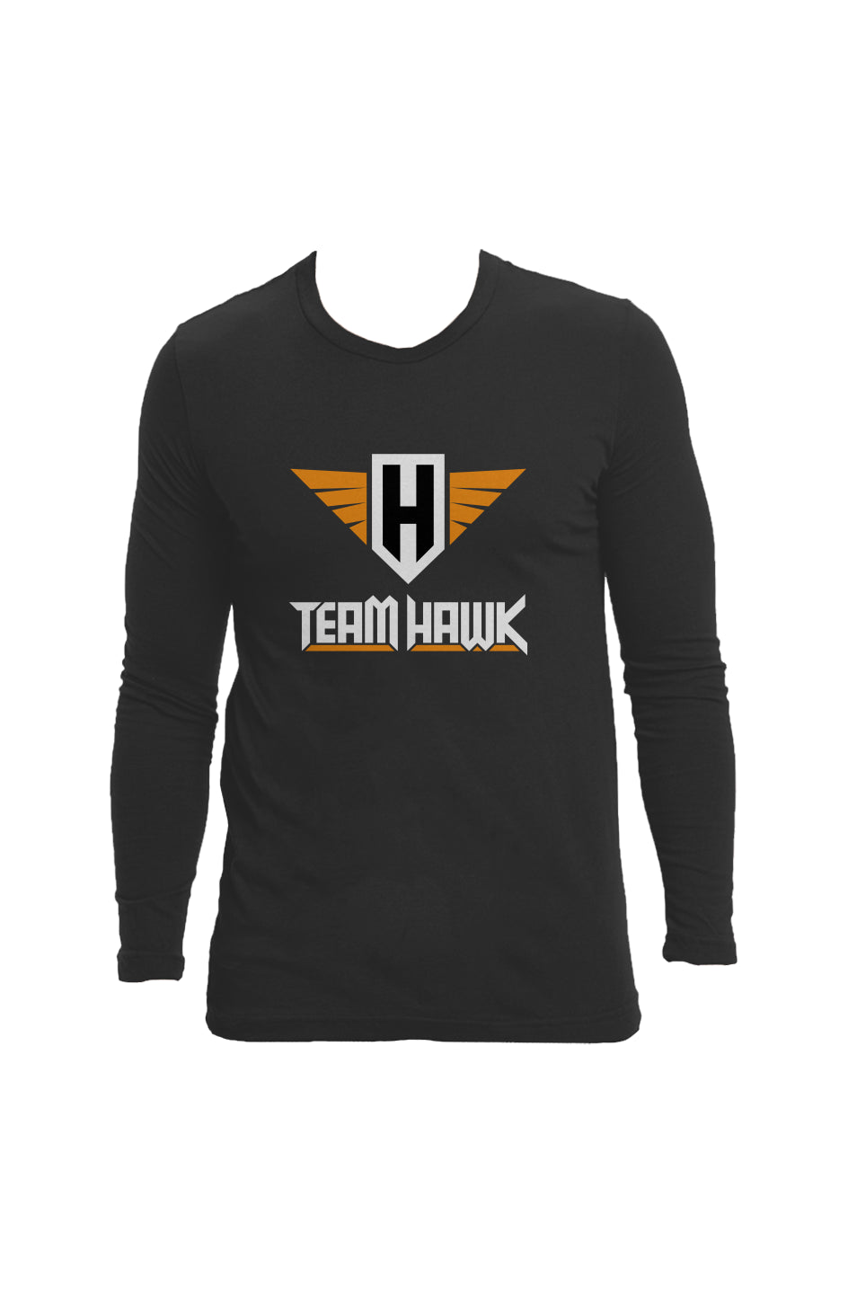 team hawk w/logo - long sleeve crew neck