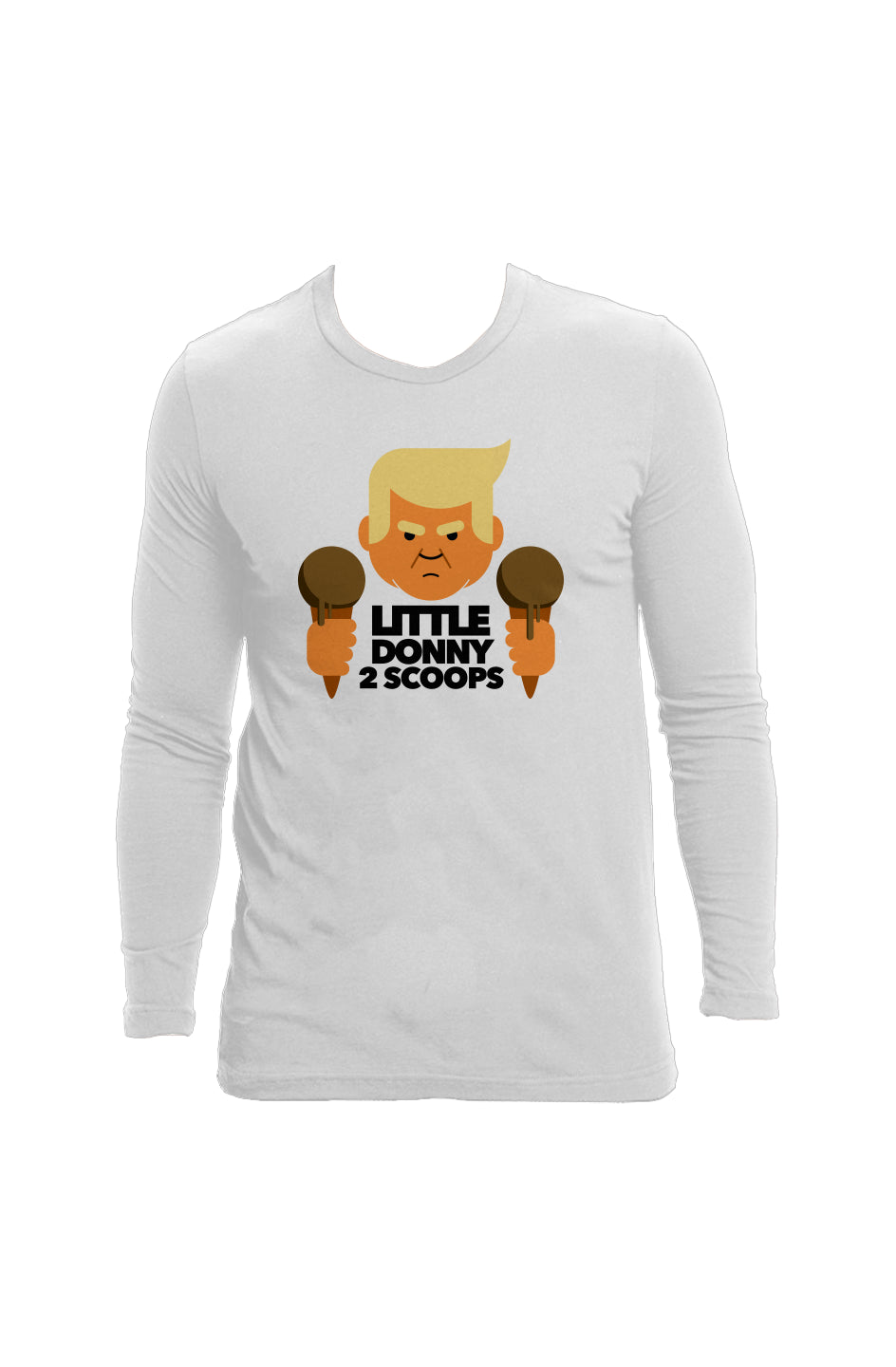 little donny 2 scoops - unisex long sleeve crew ne