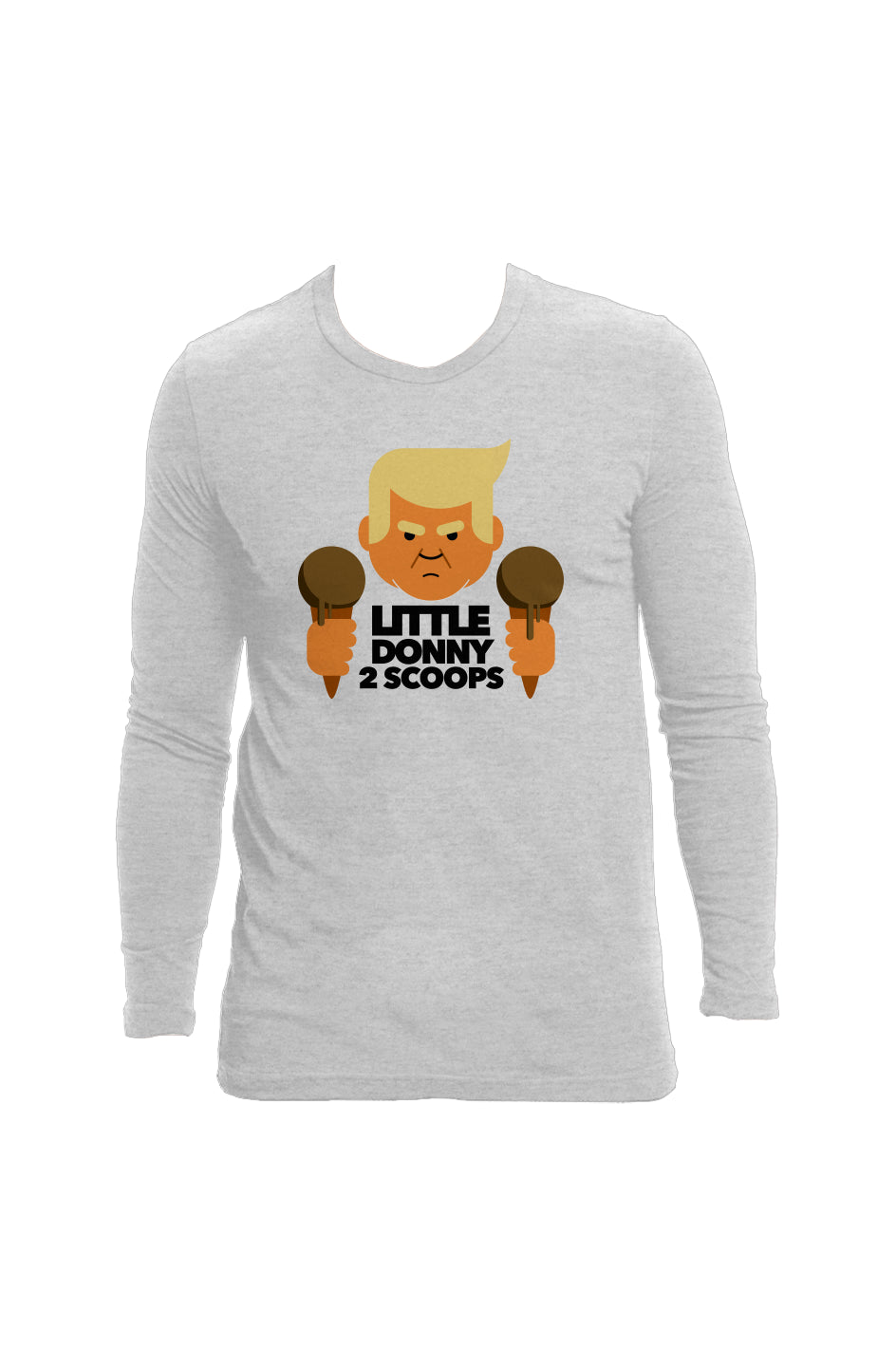 little donny 2 scoops - unisex long sleeve crew ne