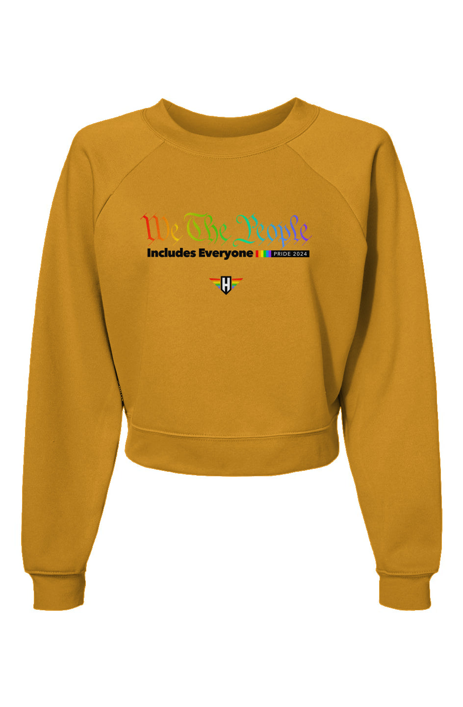 we the people - womens raglan mid-length sweatshirt