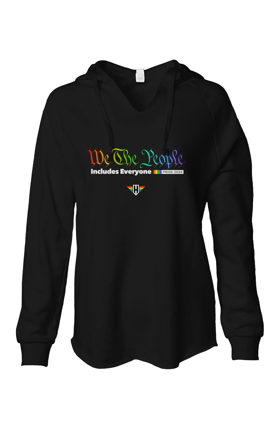 we the people - womens lightweight wash hoodie