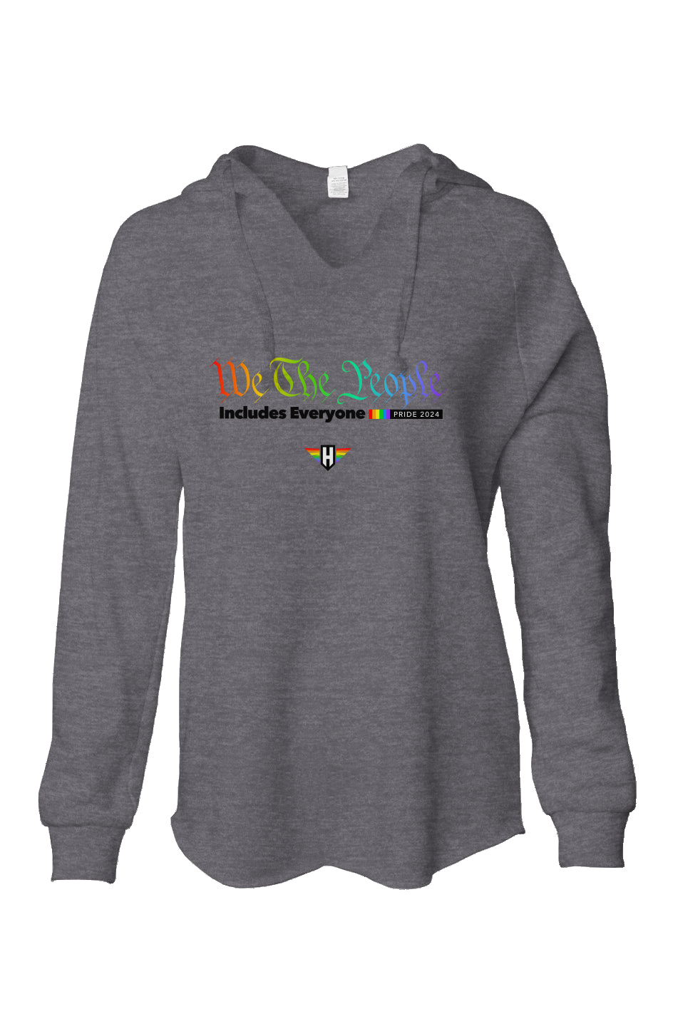 we the people - womens lightweight wash hoodie