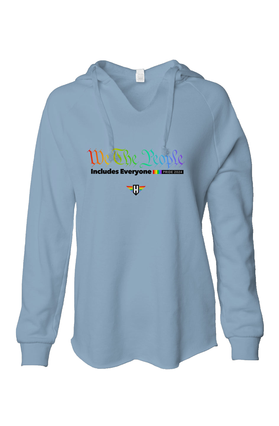 we the people - womens lightweight wash hoodie