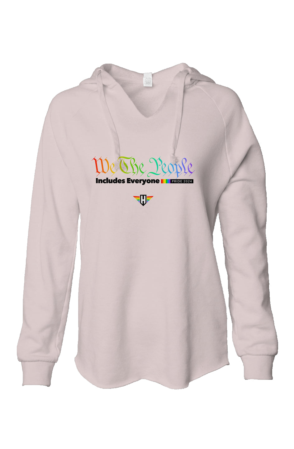 we the people - womens lightweight wash hoodie