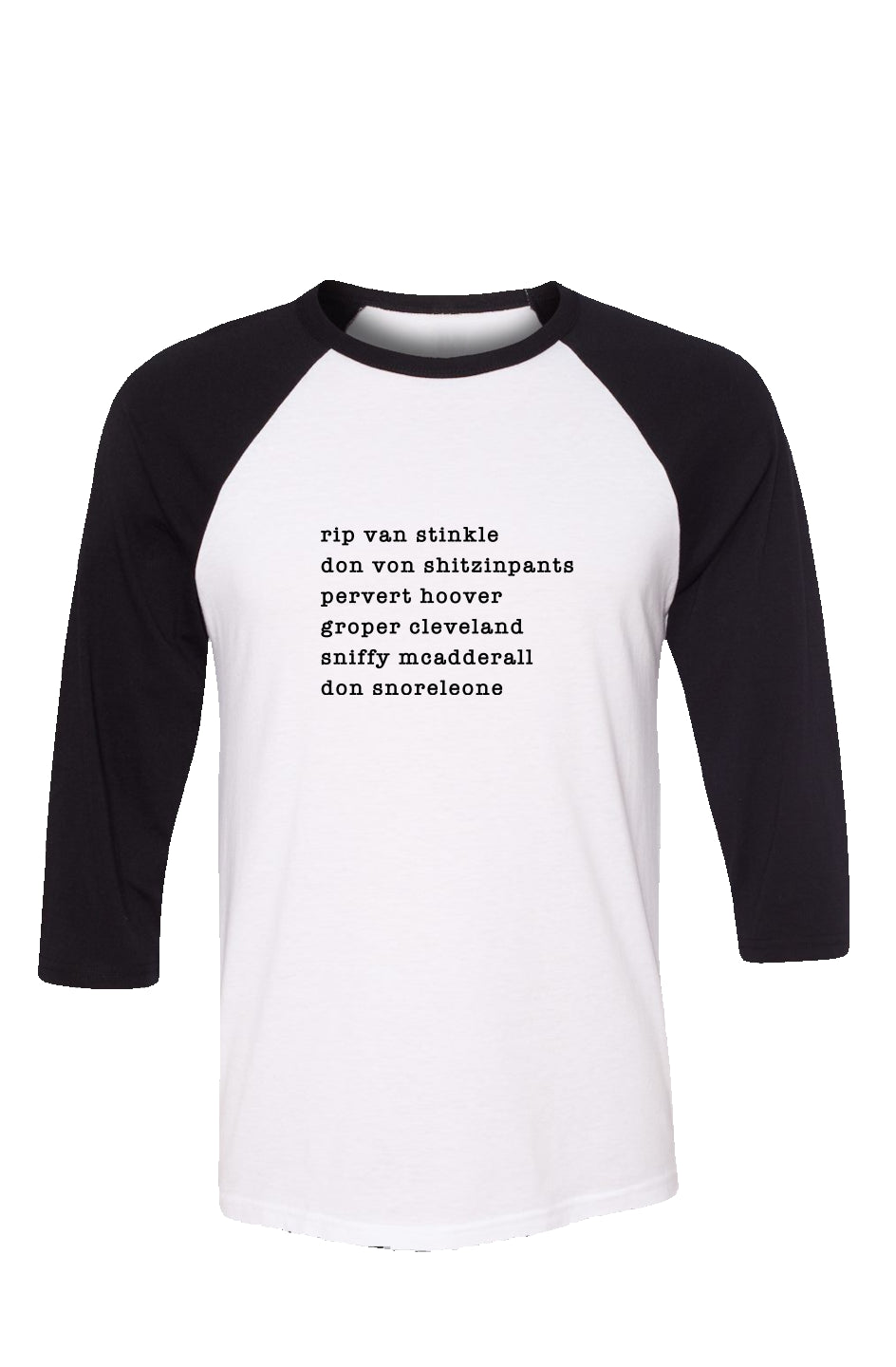 nicknames 2 - unisex 3/4 sleeve t-shirt