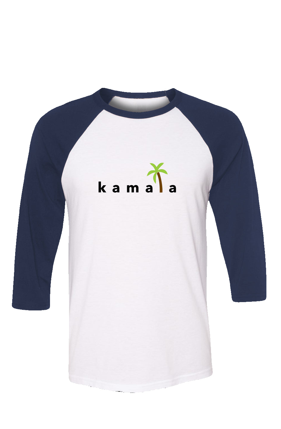 kamala coconut tree - unisex 3/4 sleeve t-shirt