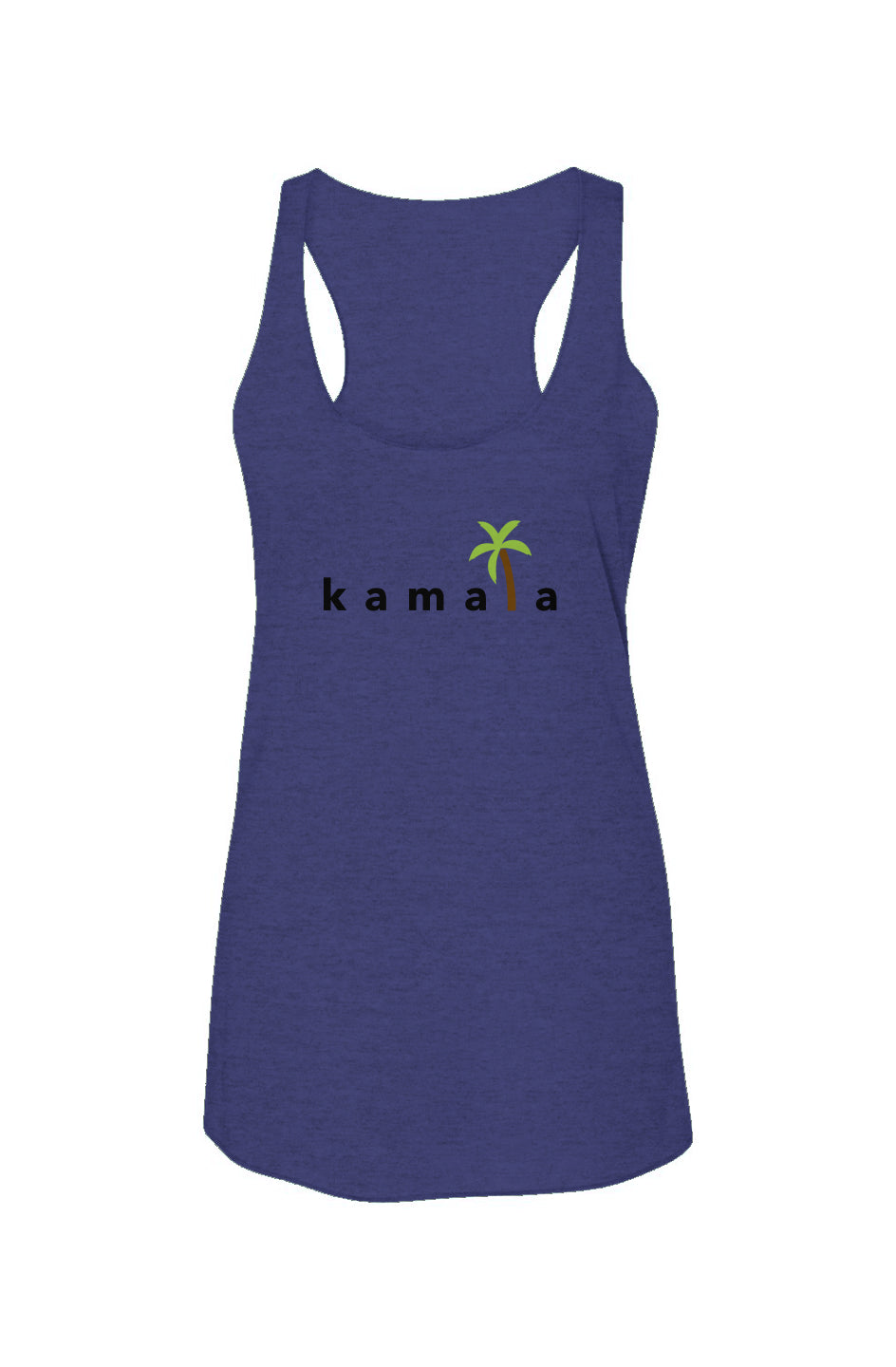 kamala coconut tree - triblend racerback tank