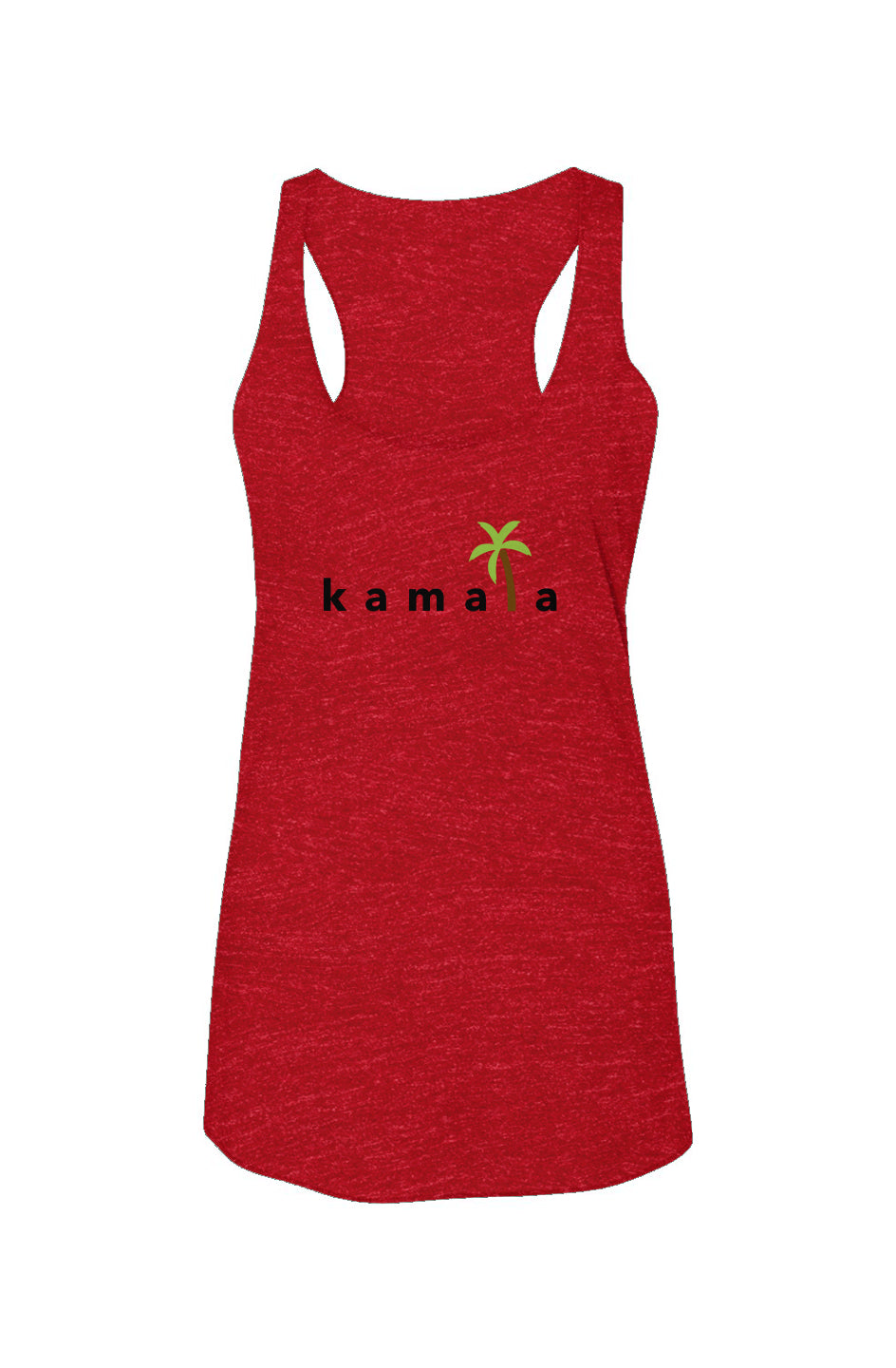 kamala coconut tree - triblend racerback tank