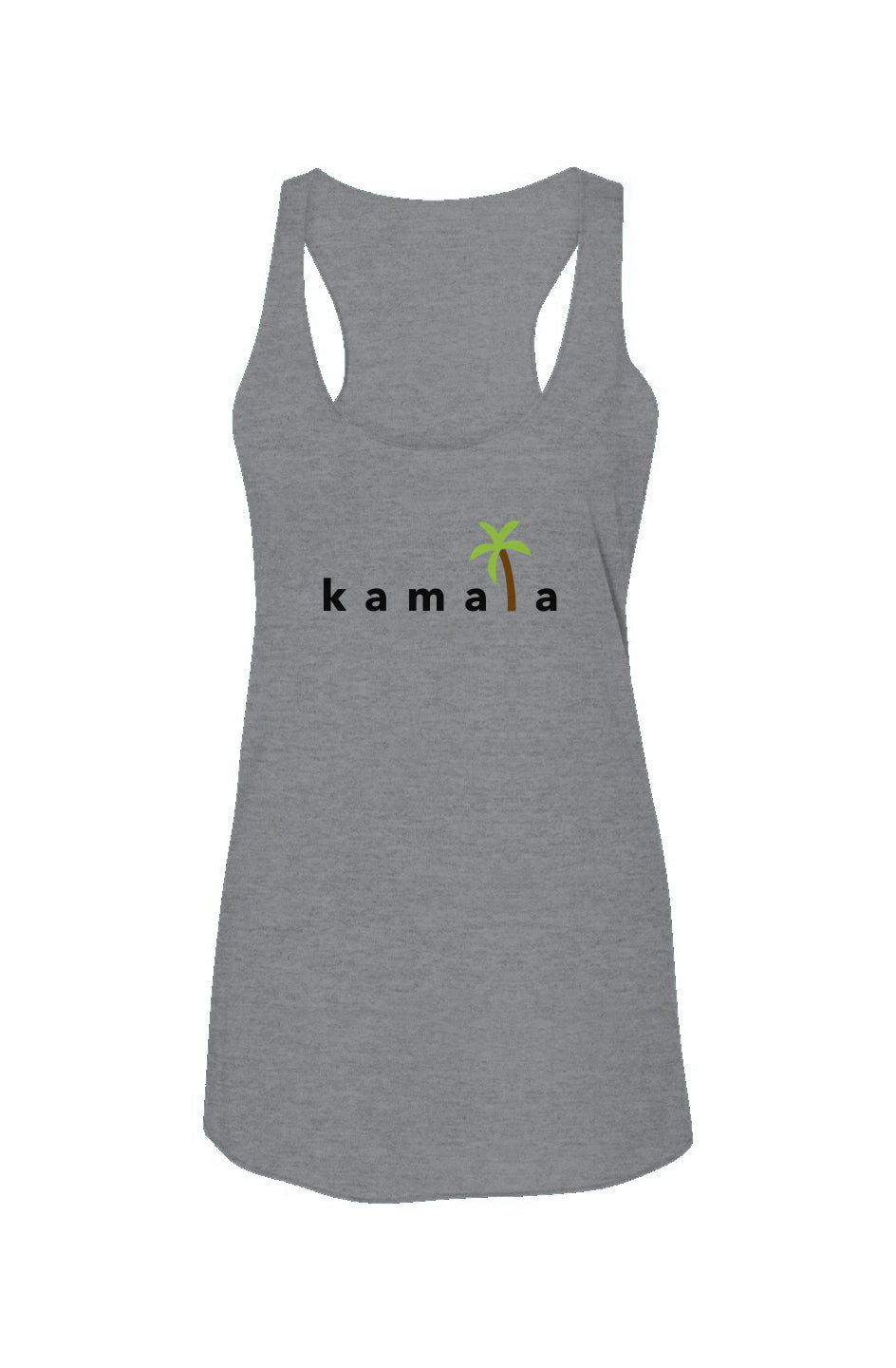 kamala coconut tree - triblend racerback tank