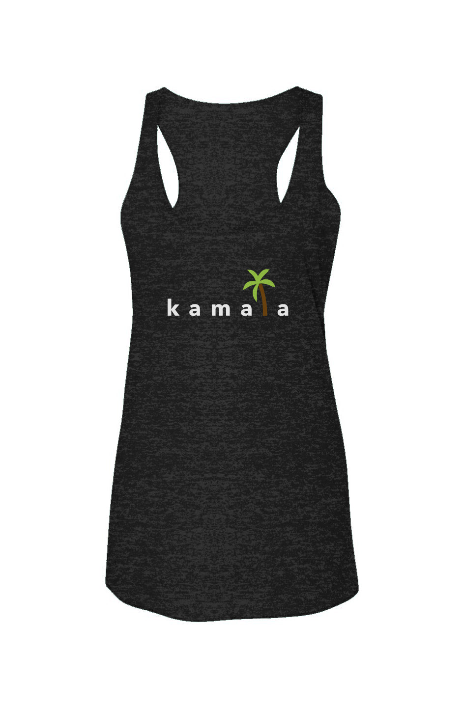 kamala coconut tree - triblend racerback tank