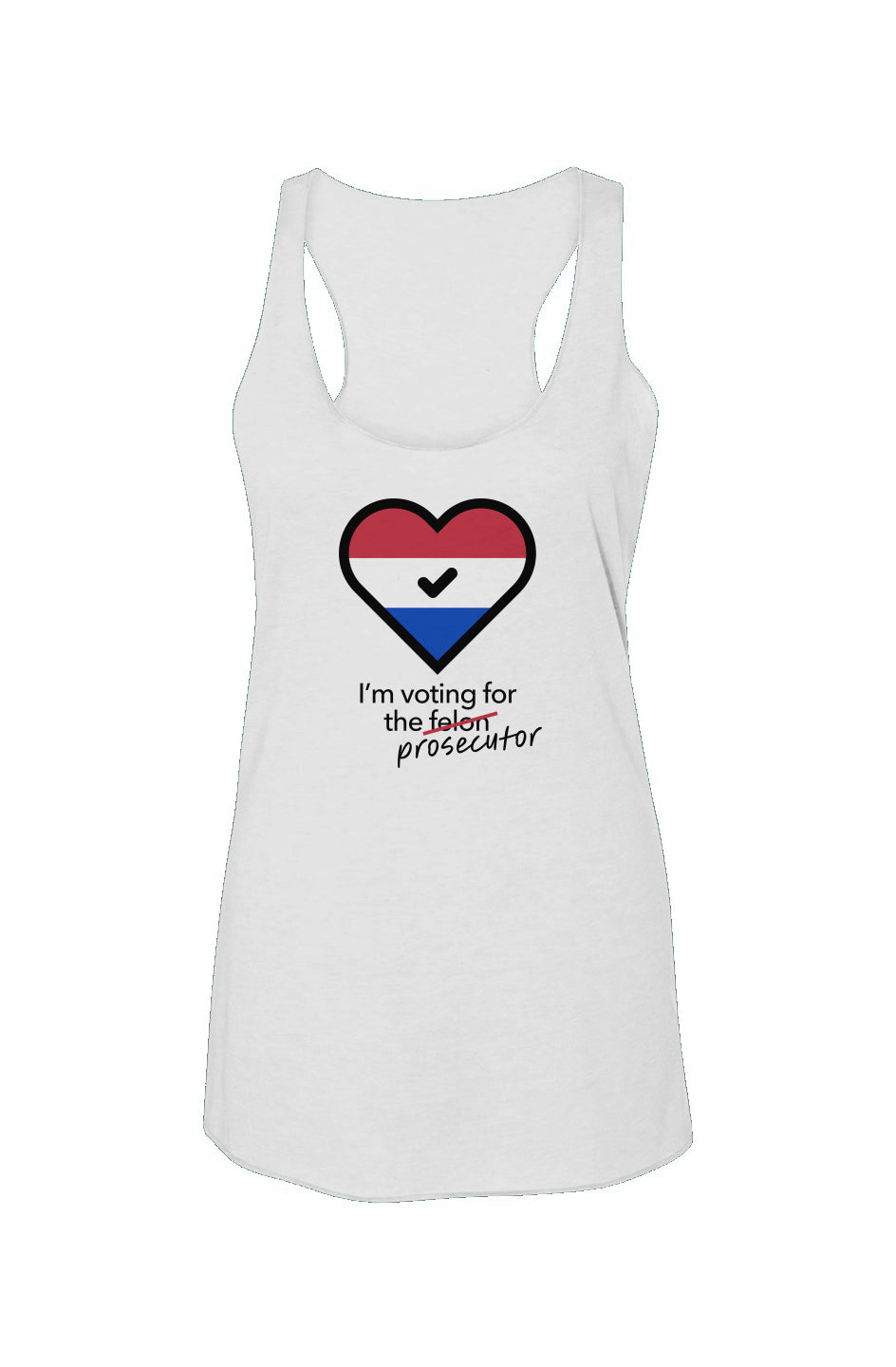 kamala prosecutor - triblend racerback tank