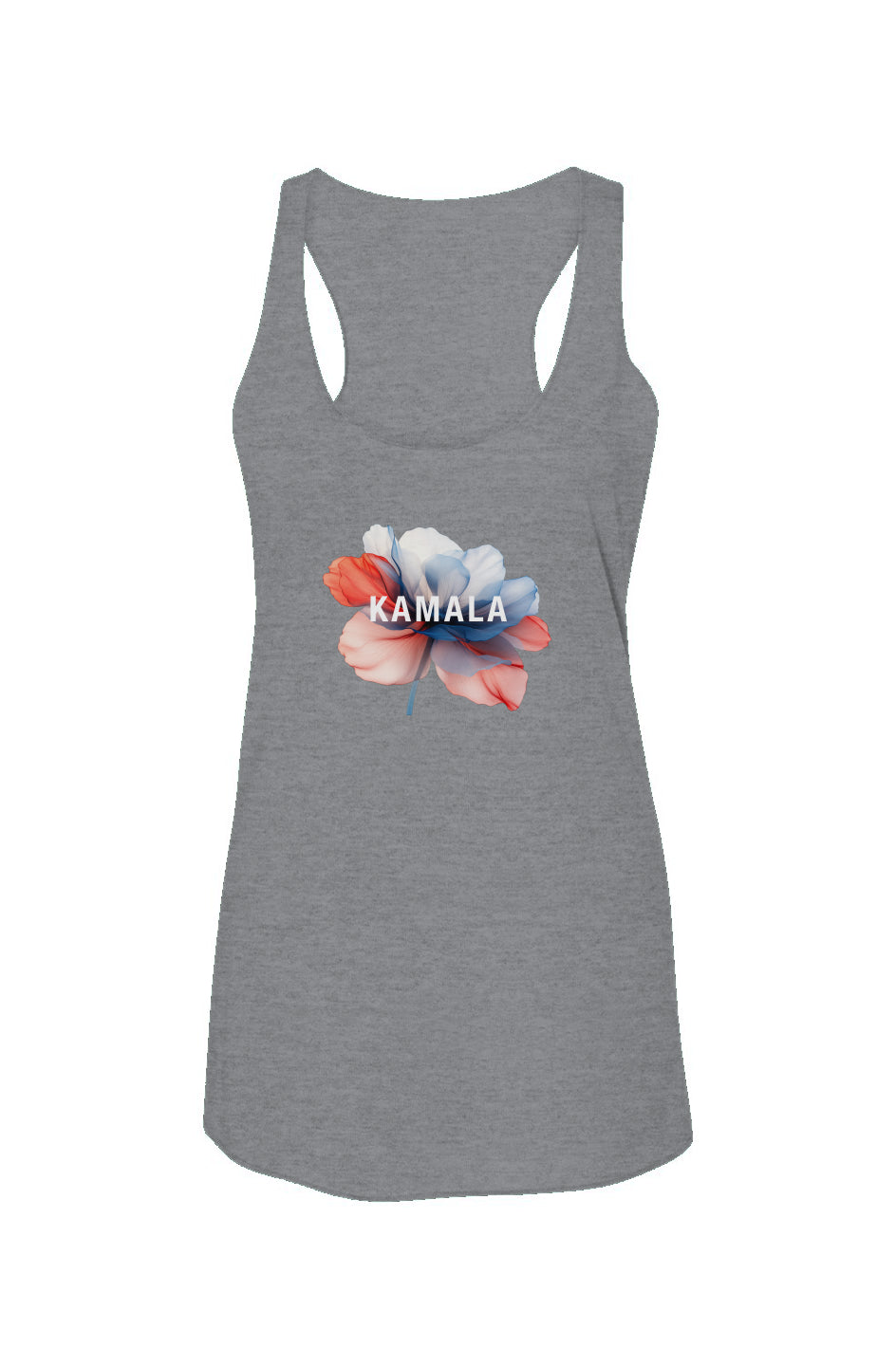 kamala flower - triblend racerback tank