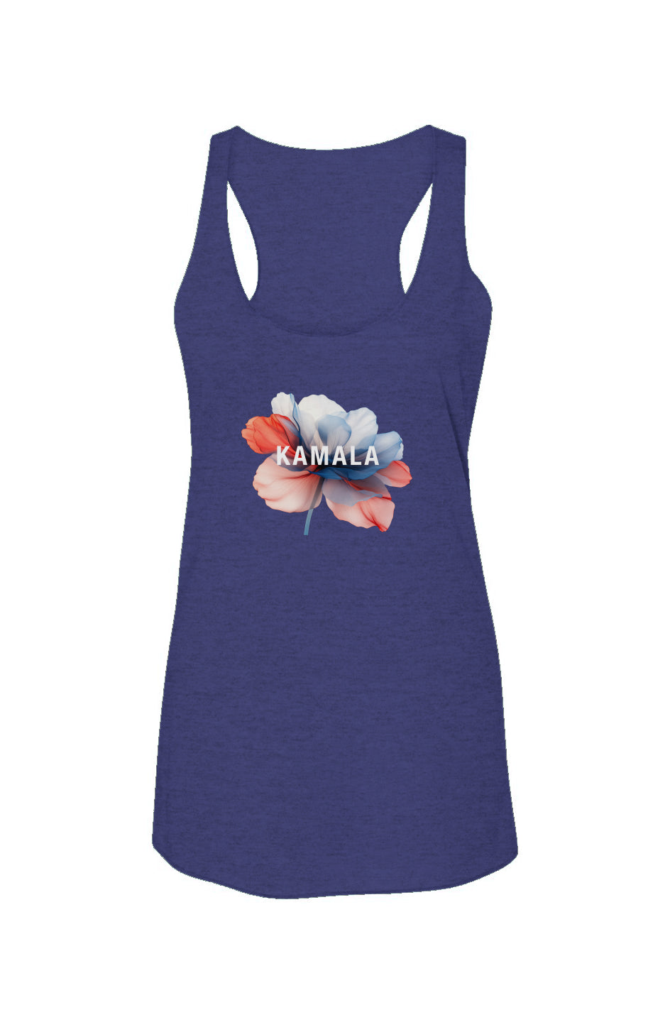 kamala flower - triblend racerback tank