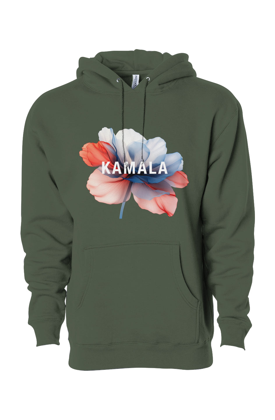 kamala flower - unisex heavyweight pullover hoodie