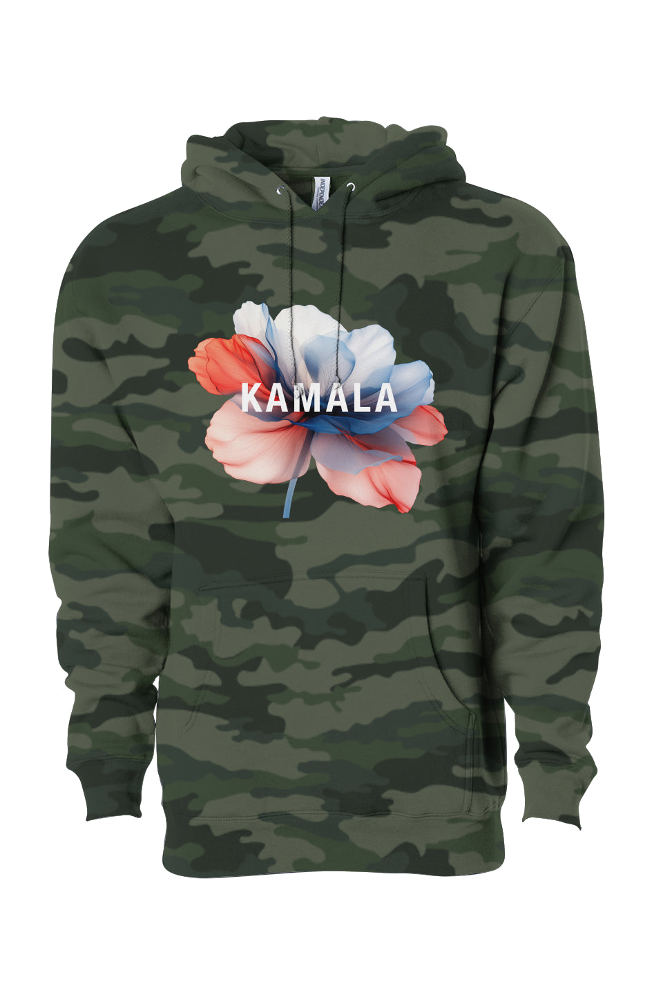 kamala flower - unisex heavyweight pullover hoodie