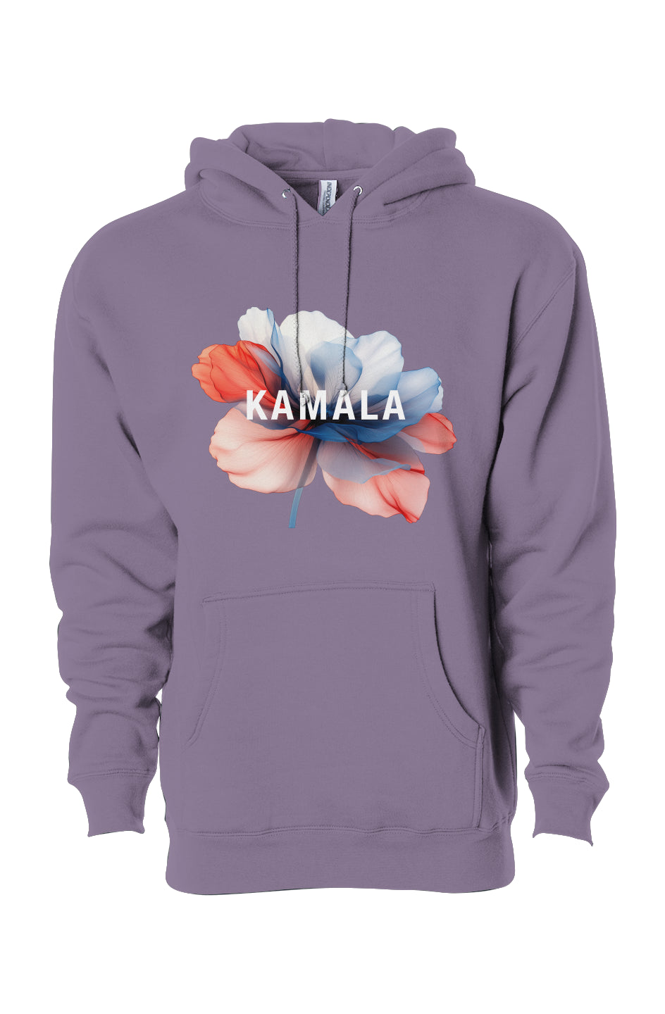 kamala flower - unisex heavyweight pullover hoodie