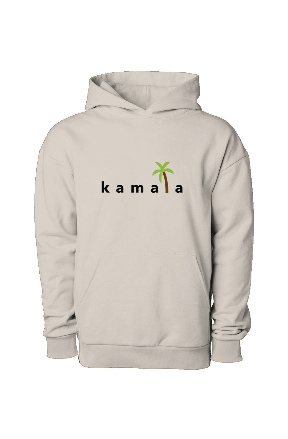 kamala coconut tree (embroidery) - avenue midweight hooded sweatshirt