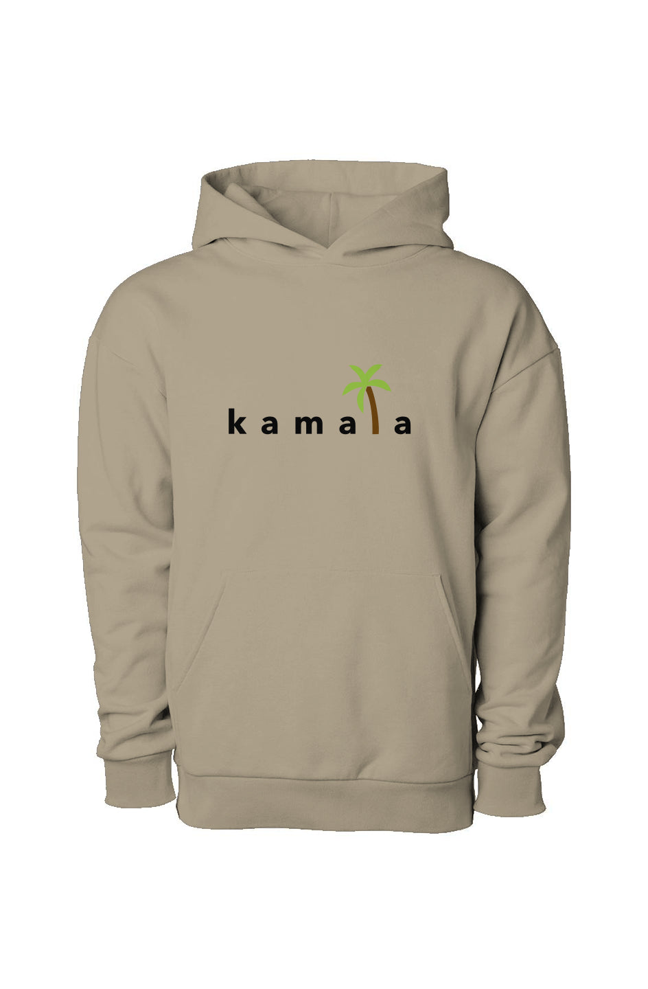 kamala coconut tree (embroidery) - avenue midweight hooded sweatshirt