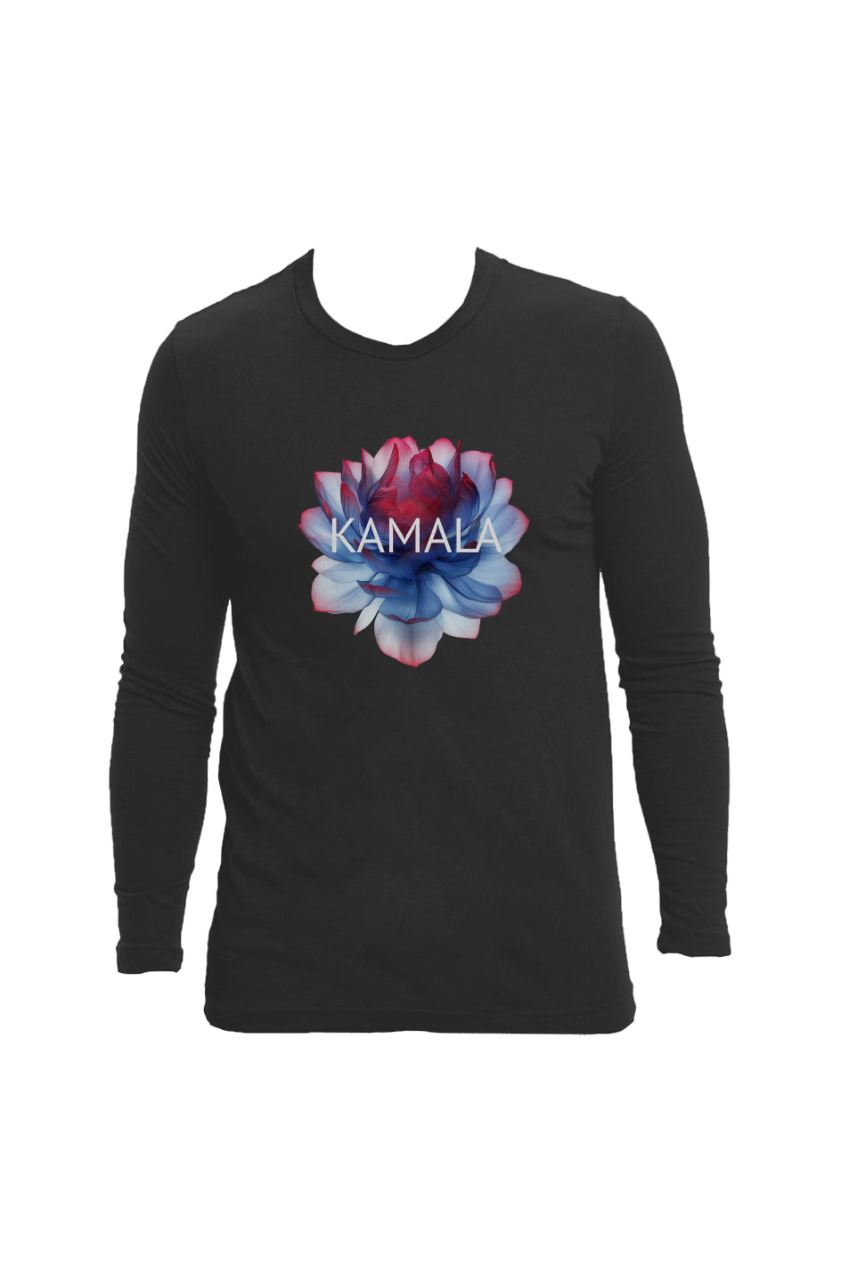 kamala flower 2 - unisex long sleeve crew neck (US made)