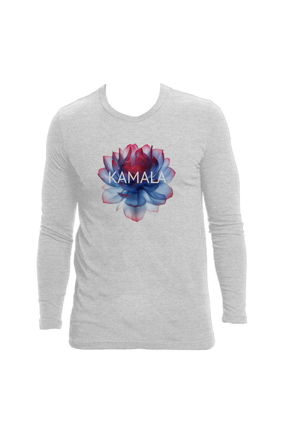 kamala flower 2 - unisex long sleeve crew neck (US made)