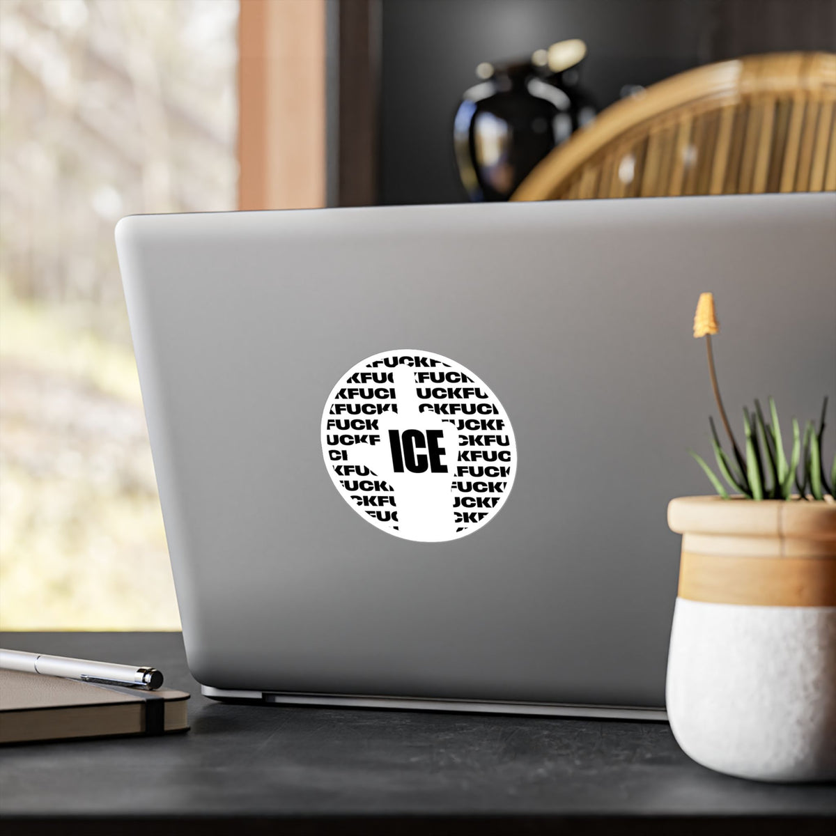 f*ck ice 2 -  vinyl sticker (white)