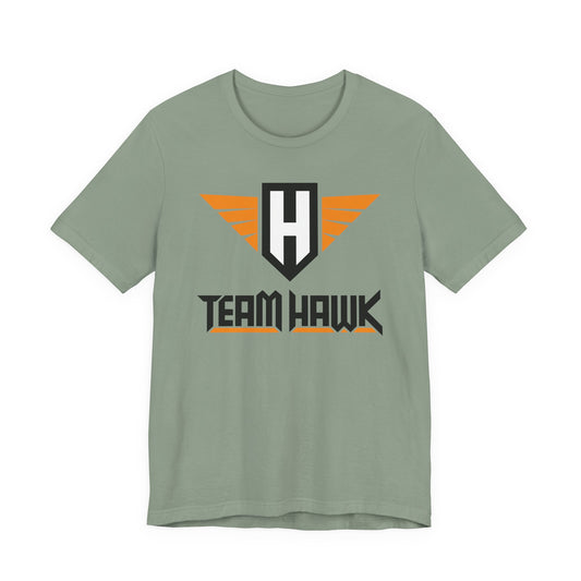 team hawk w/logo - unisex crew neck