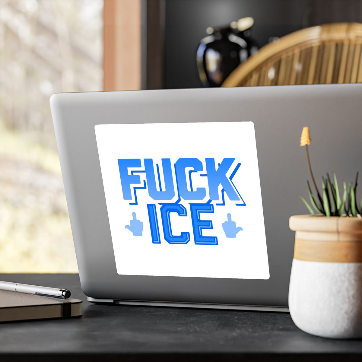 f*ck ICE -  vinyl sticker (white)