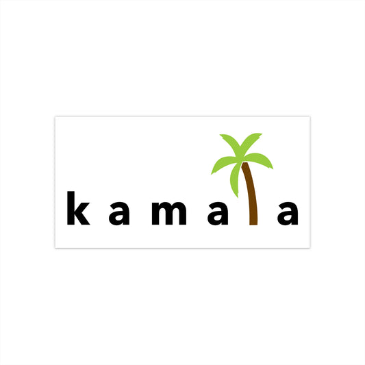 kamala coconut tree - bumper sticker