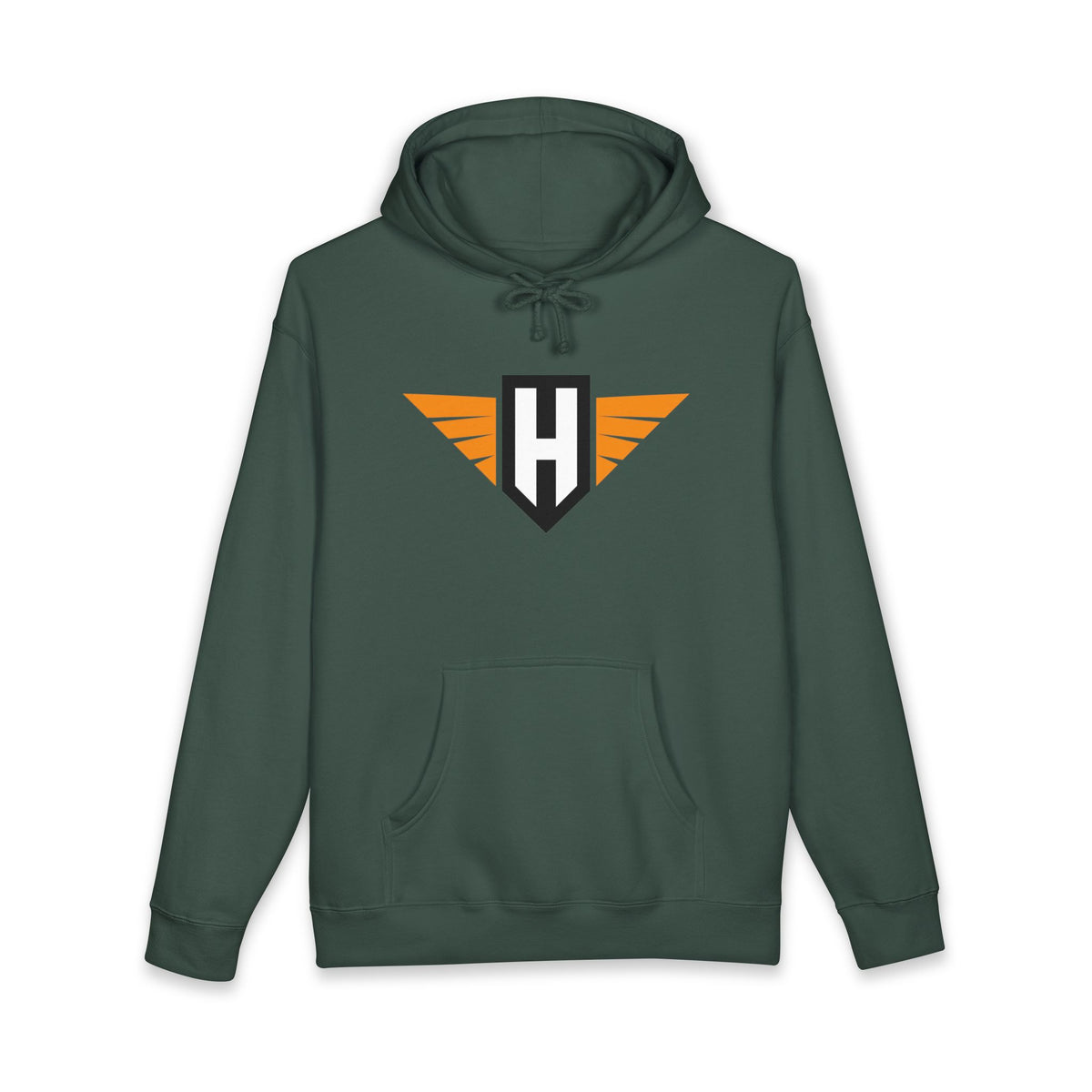 hawk logo - unisex heavyweight pullover hoodie