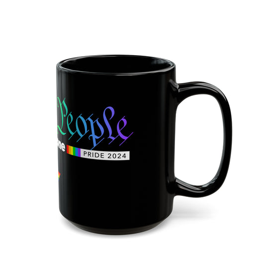 15oz ceramic mug (black) - we the people