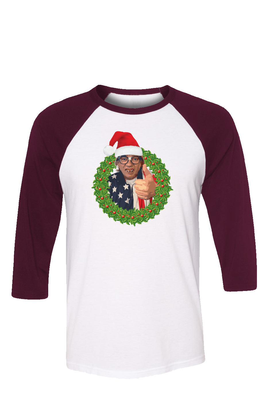 Cleetus Wreath unisex 3 4 sleeve t shirt