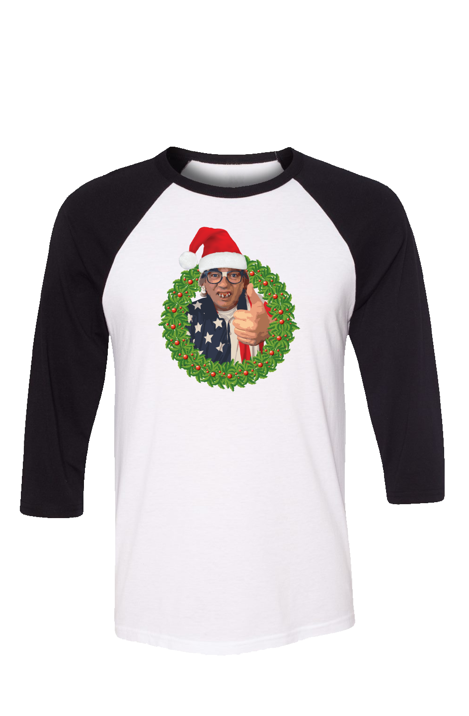 Cleetus Wreath unisex 3 4 sleeve t shirt
