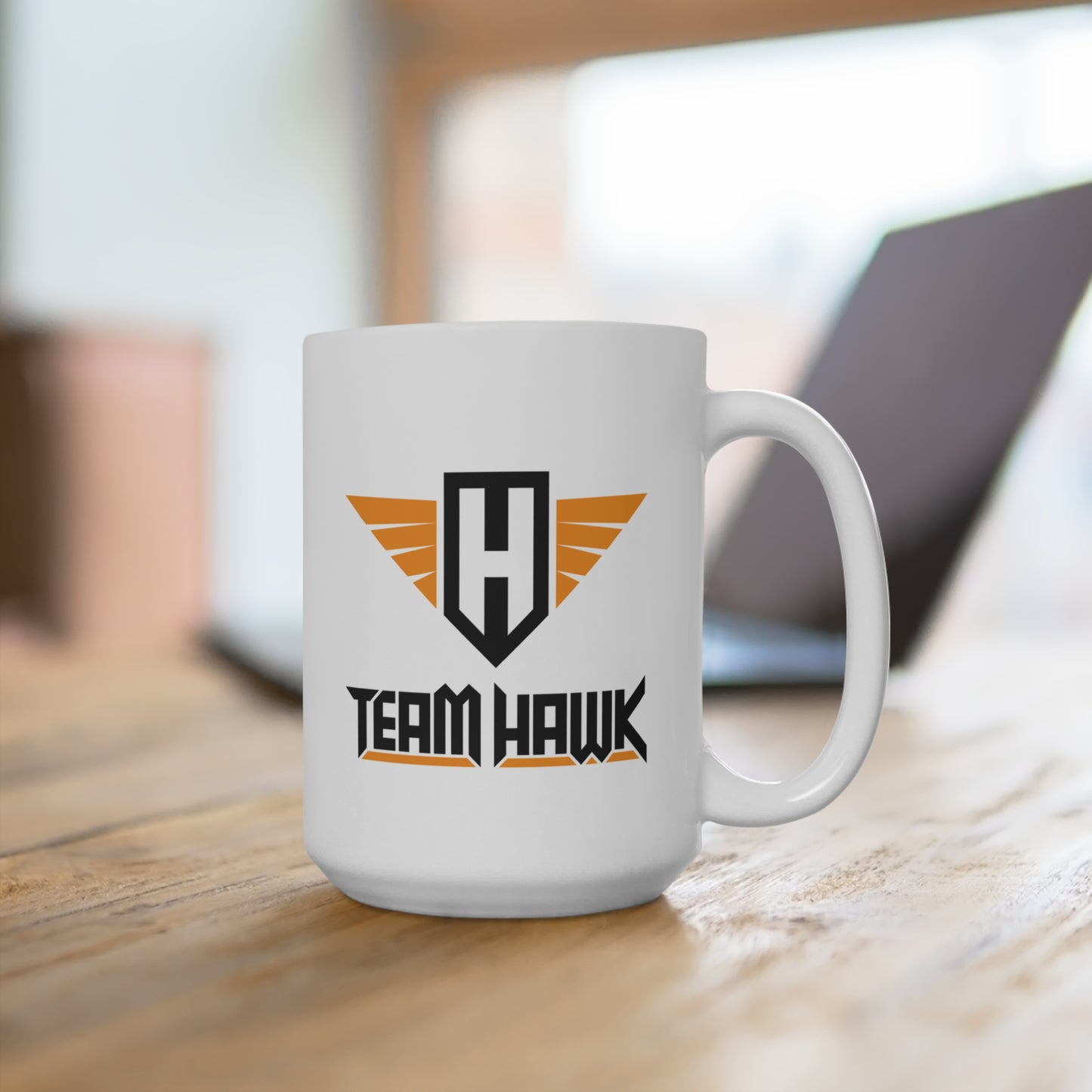 15oz Ceramic Mug - Team Hawk w/Logo