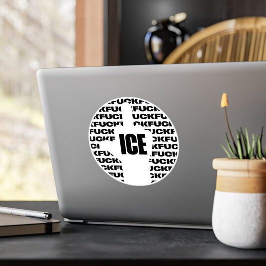 f*ck ice 2 -  vinyl sticker (white)