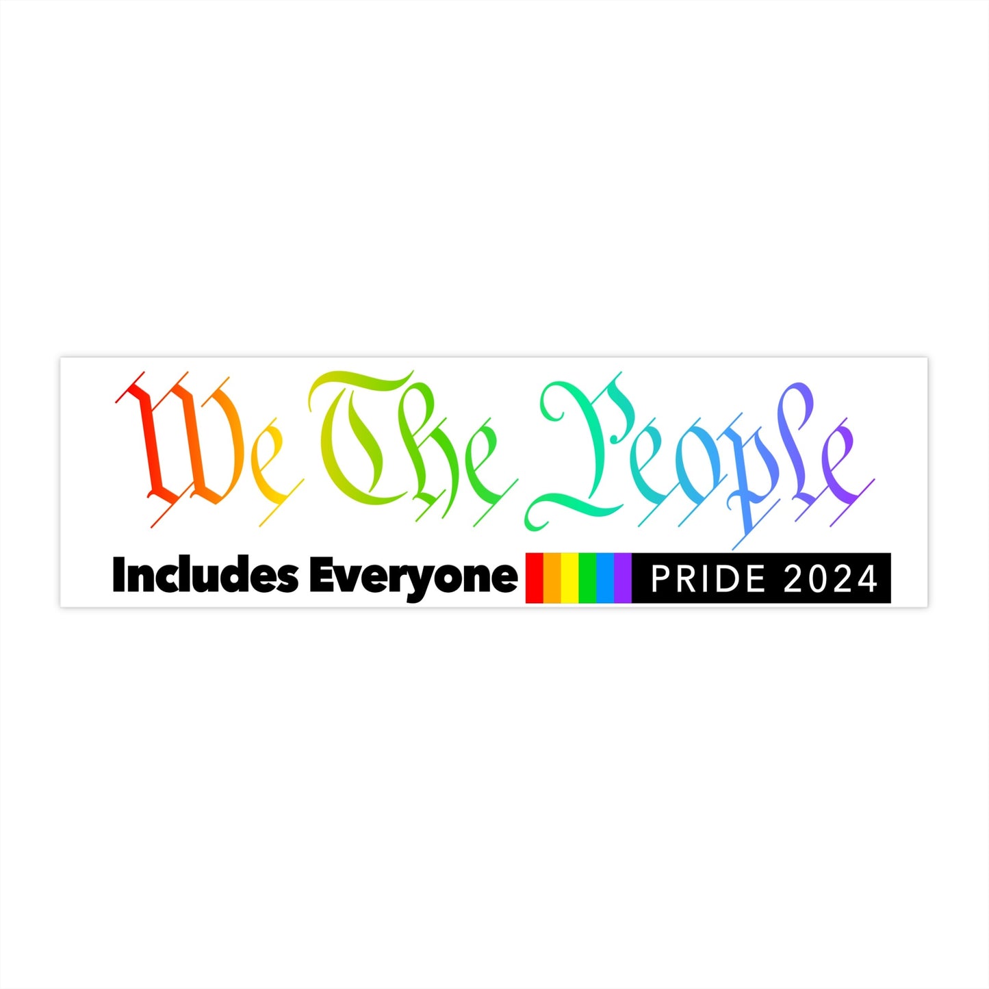 we the people - bumper sticker