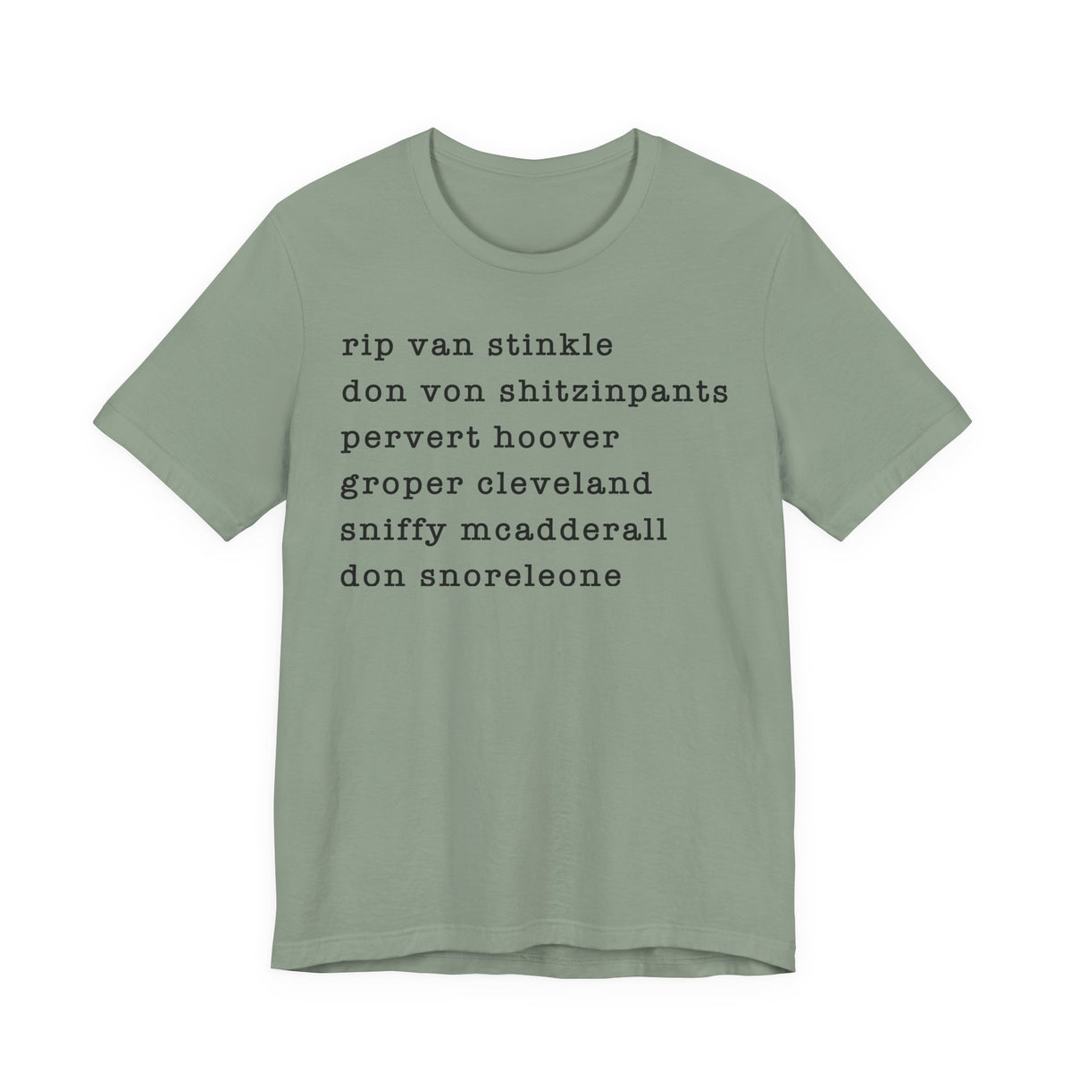 nicknames2 - unisex crew neck t-shirt