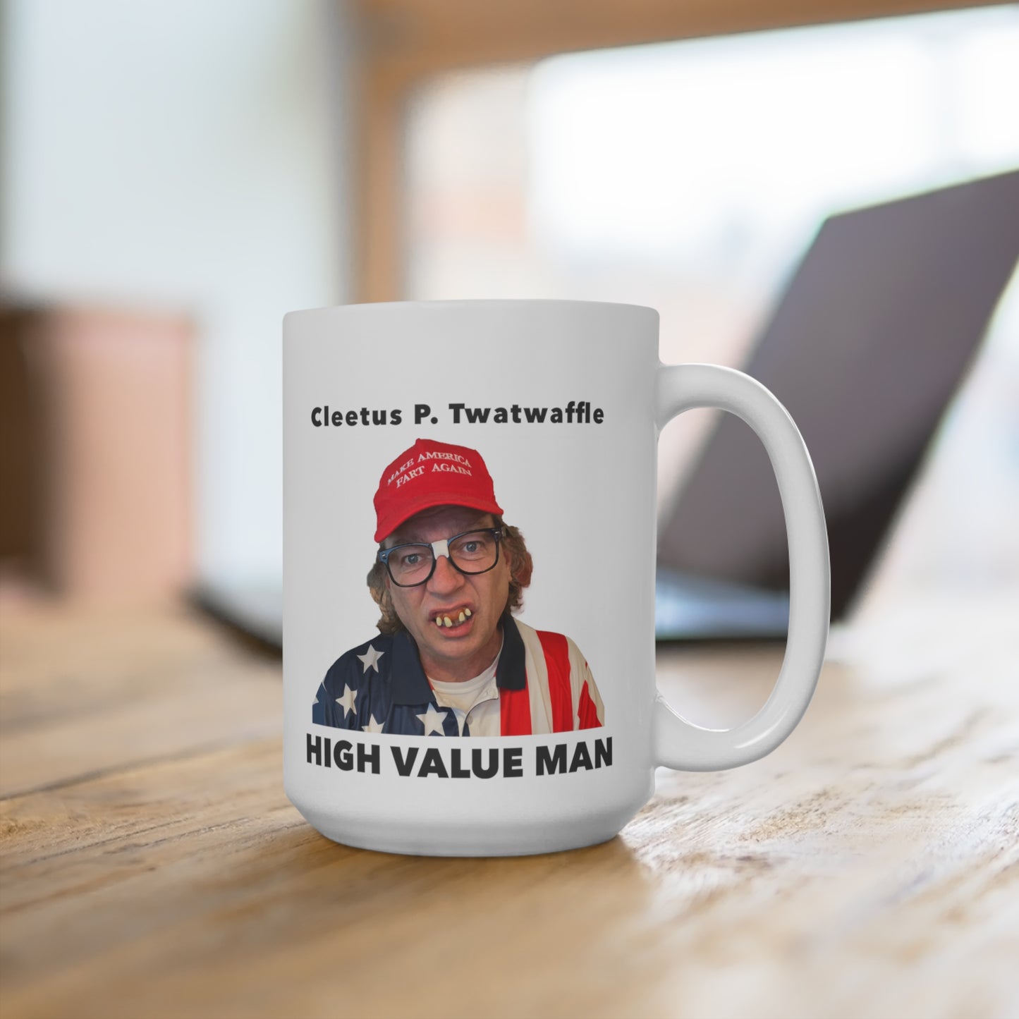 15oz Ceramic Mug - High Value Man