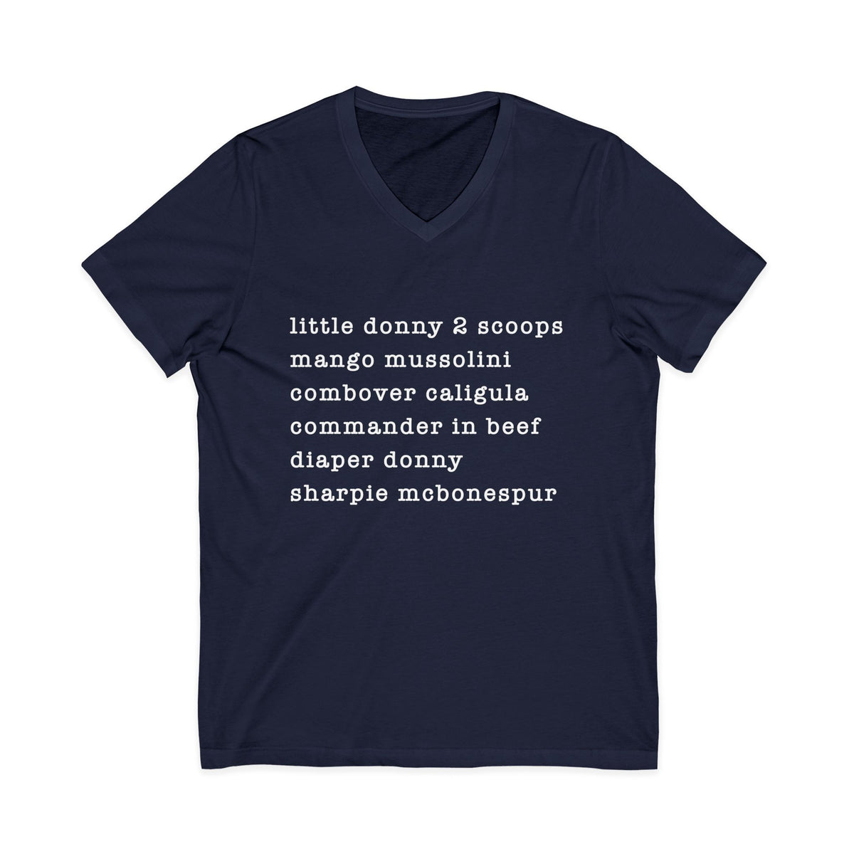 nicknames - unisex v-neck t-shirt
