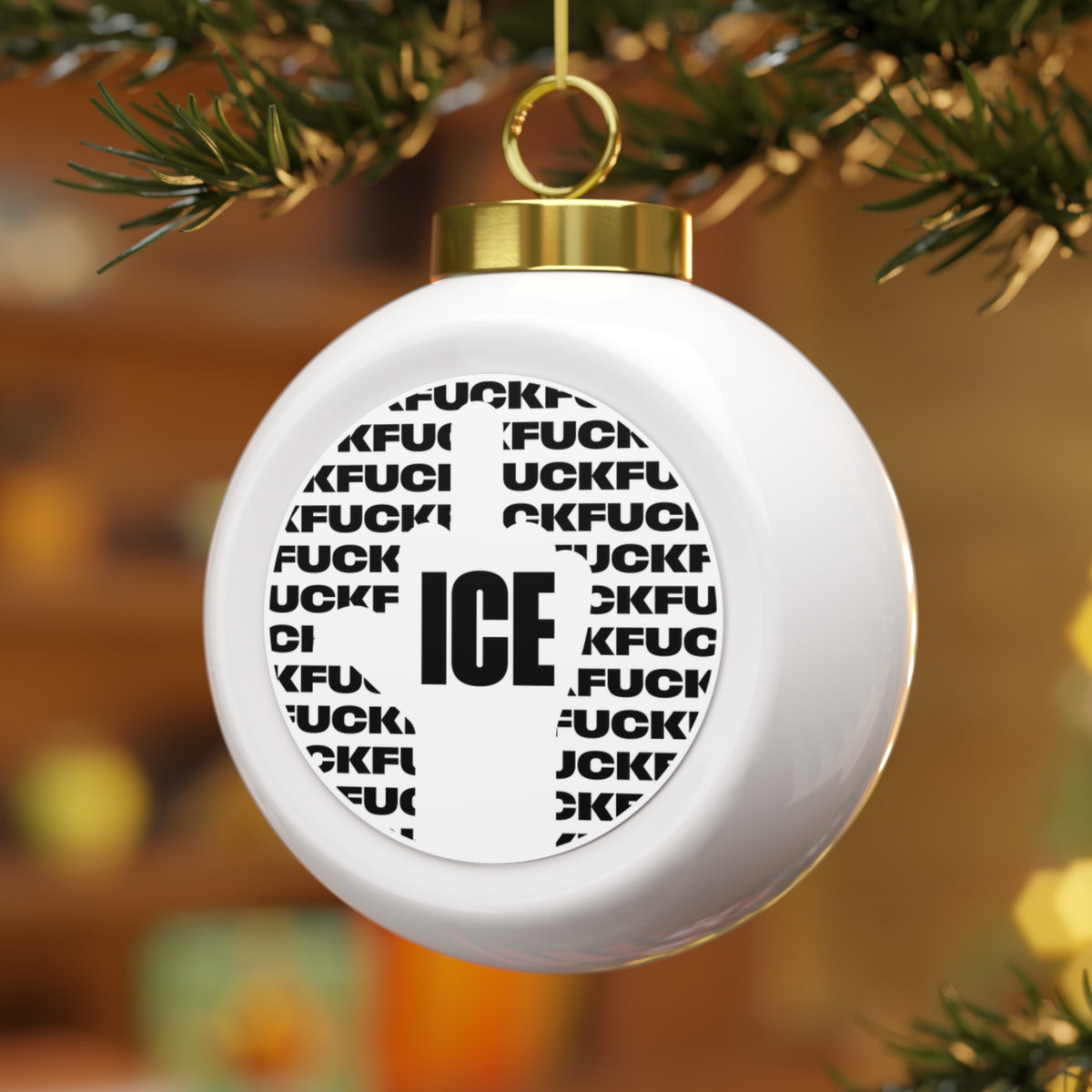 f*ck ice 2 - christmas tree ornament